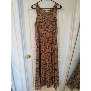 Kimchi Blue BoHo Floral Maxi Dress Size Small